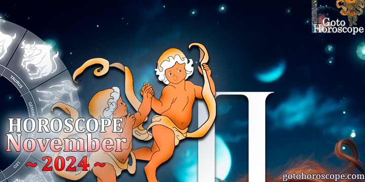 Gemini monthly Horoscope for November 2024 