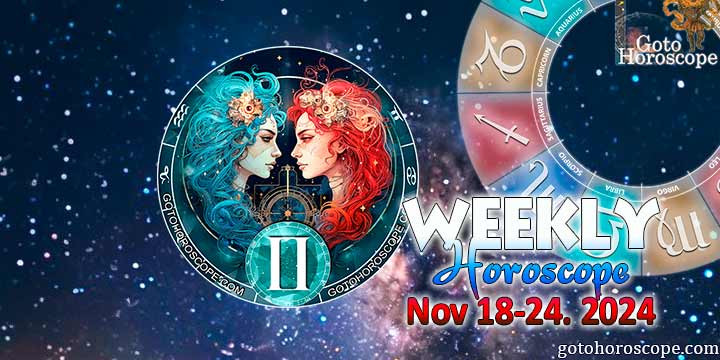 Gemini week horoscope November 18—24, 2024