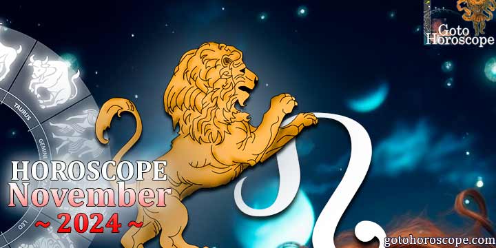 Leo monthly Horoscope for November 2024 