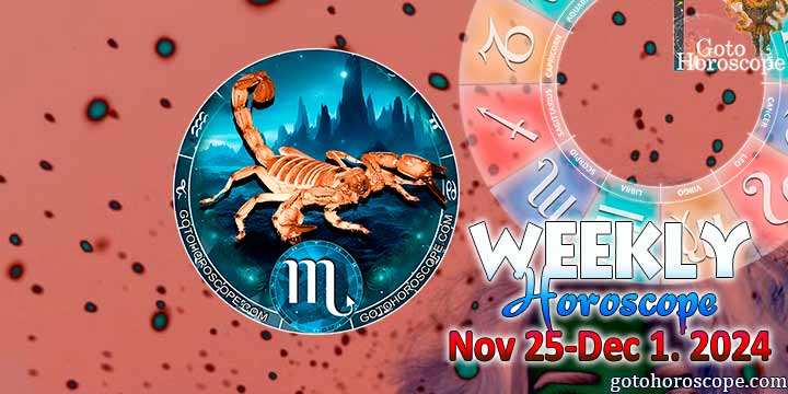 Scorpio week horoscope November 25—December 1, 2024