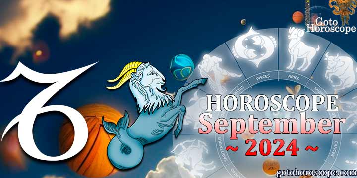 Capricorn monthly Horoscope for September 2024 