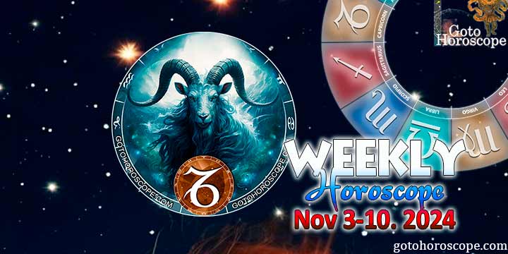 Capricorn week horoscope November 4—10, 2024