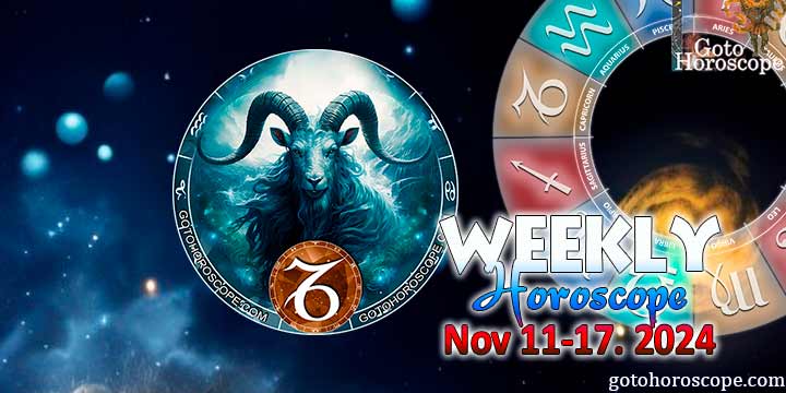 Capricorn week horoscope November 11—17, 2024