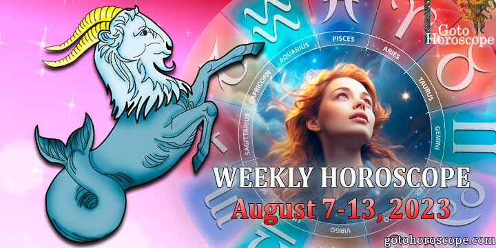 Capricorn week horoscope August 7—13, 2023