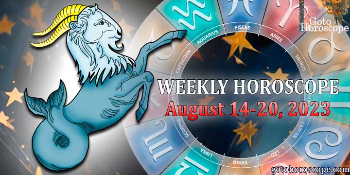 Capricorn week horoscope August 14—20, 2023