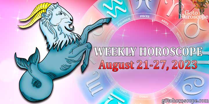 Capricorn week horoscope August 21—27, 2023