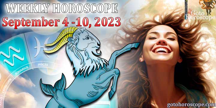 Capricorn week horoscope September 4—10, 2023