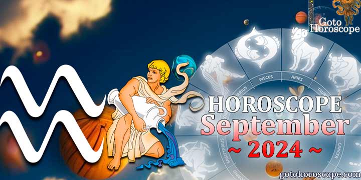 Aquarius monthly Horoscope for September 2024 