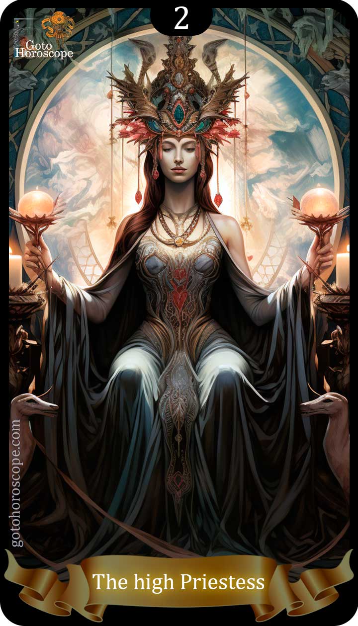 The High Priestess Tarot Card Meanings, Major Arcana High priestess ...